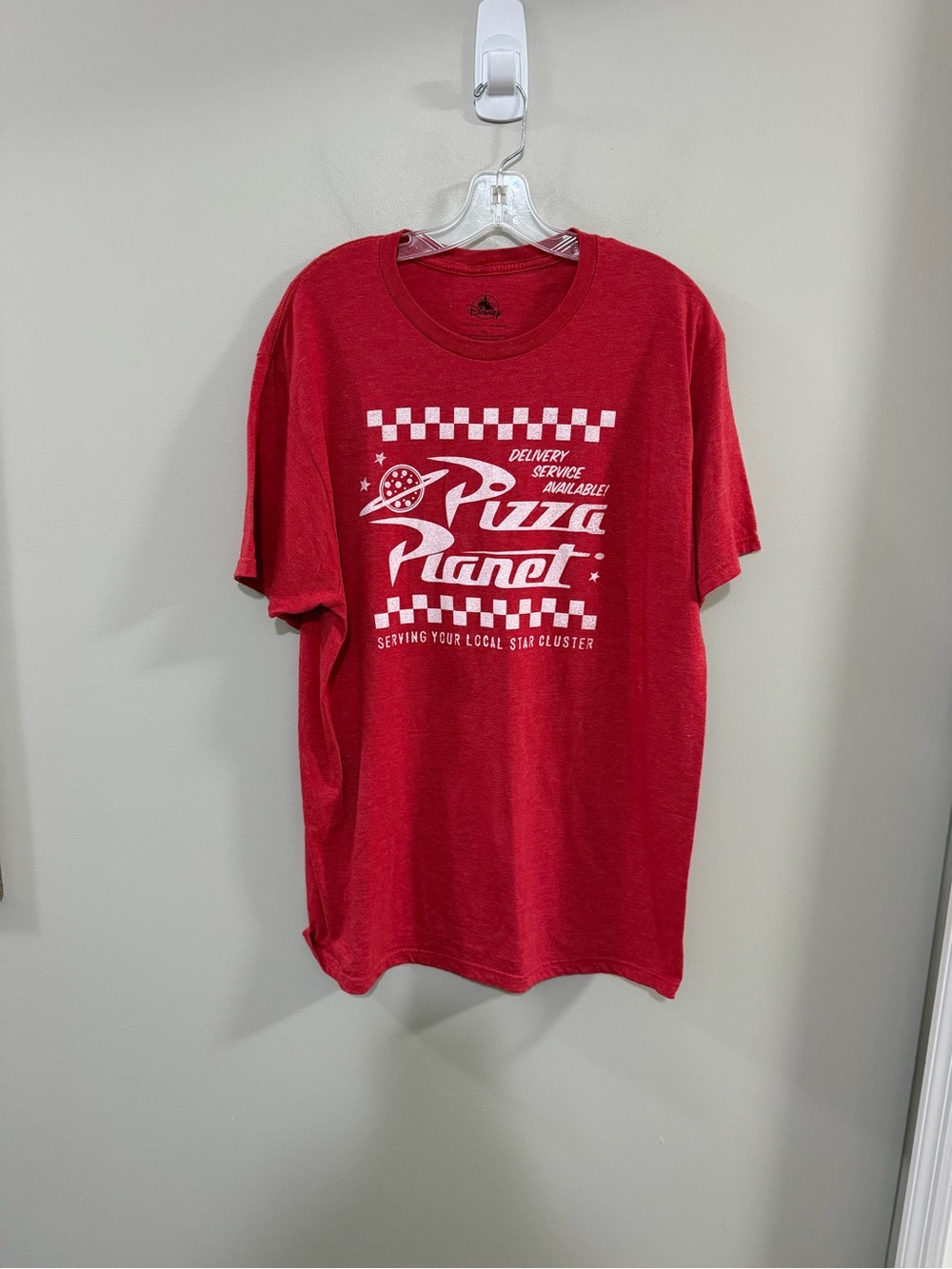 Disney Pixar Toy Story Pizza Planet graphic T-shirt.  Size XL